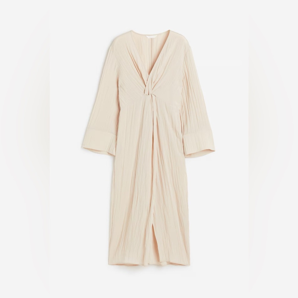 H&M KNOT-DETAIL DRESS Large NWT